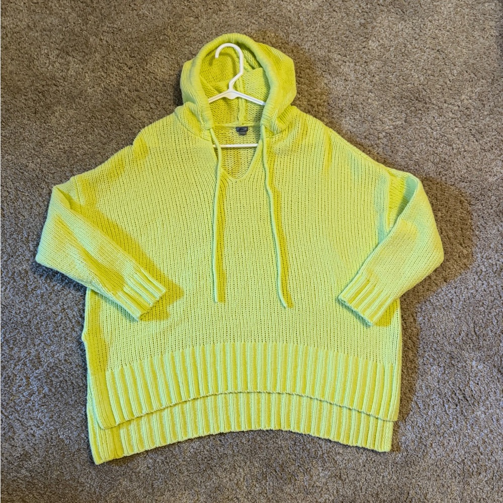 Aerie oversized neon yellow sweater size s